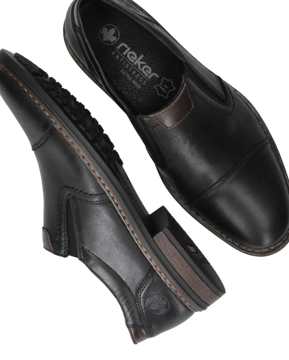 Rieker Instappers Zwart Heren