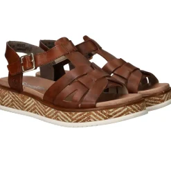 Rieker Sandalen Cognac Dames