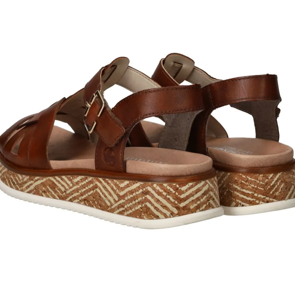 Rieker Sandalen Cognac Dames
