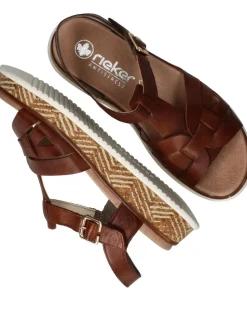 Rieker Sandalen Cognac Dames