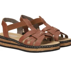 Rieker Sandalen Cognac Dames