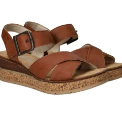 Rieker Sandalen Cognac Dames