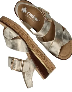 Rieker Sandalen Goud Dames