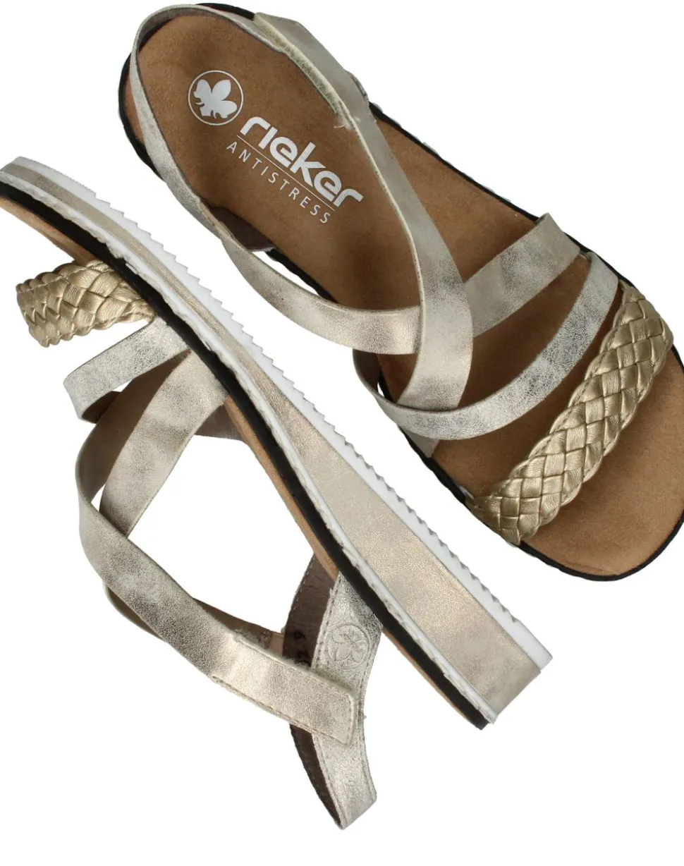 Rieker Sandalen Goud Dames