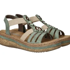 Rieker Sandalen Groen Dames