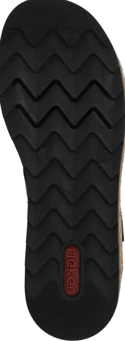 Rieker Sandalen Zwart Dames