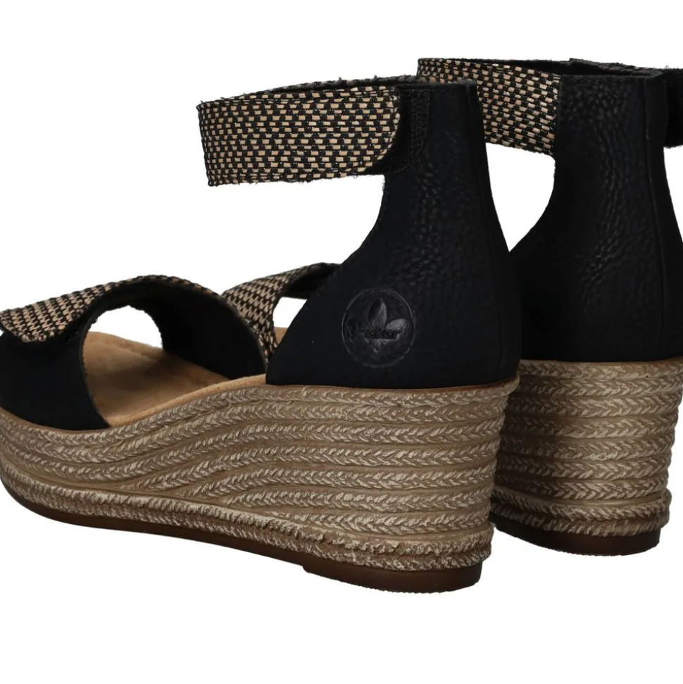 Rieker Sandalen Zwart Dames