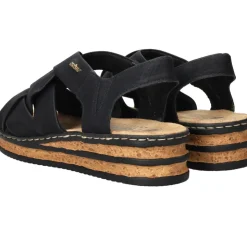 Rieker Sandalen Zwart Dames