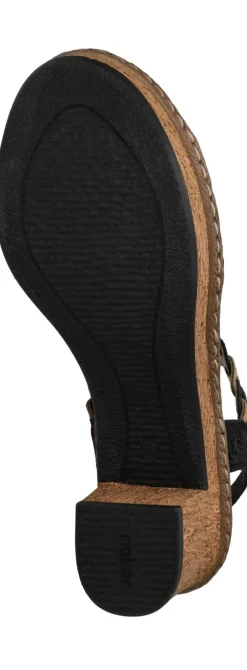 Rieker Sandalettes Zwart Dames