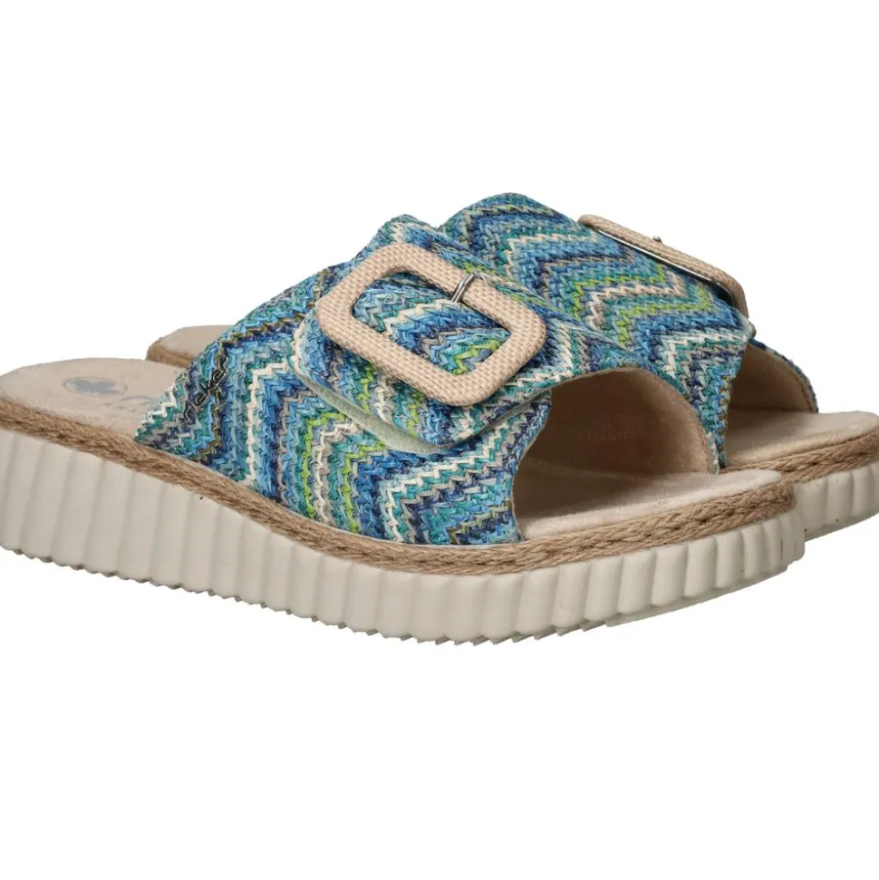 Rieker Slippers Blauw Dames