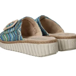 Rieker Slippers Blauw Dames