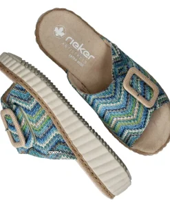 Rieker Slippers Blauw Dames