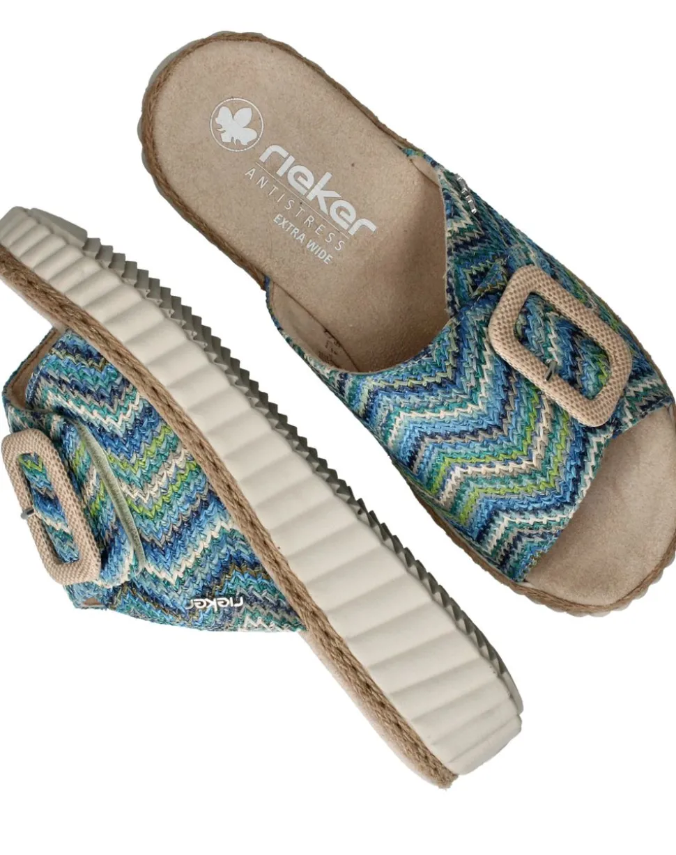 Rieker Slippers Blauw Dames