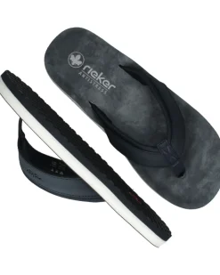 Rieker Slippers Blauw Heren