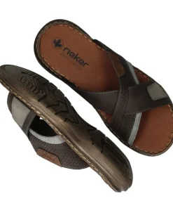 Rieker Slippers Bruin Heren