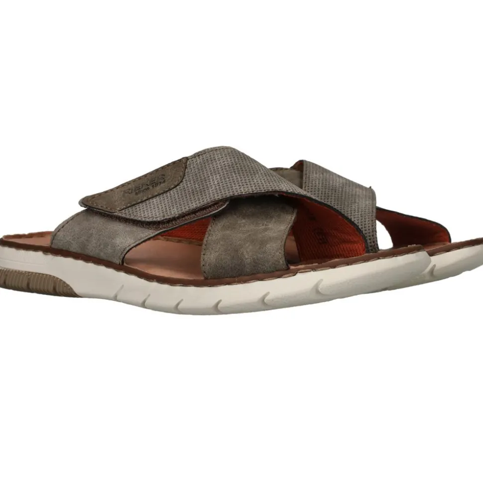Rieker Slippers Grijs Heren