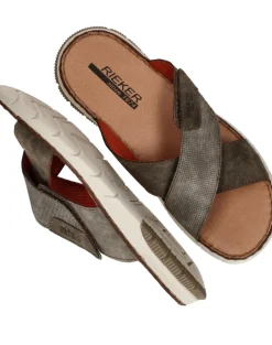Rieker Slippers Grijs Heren