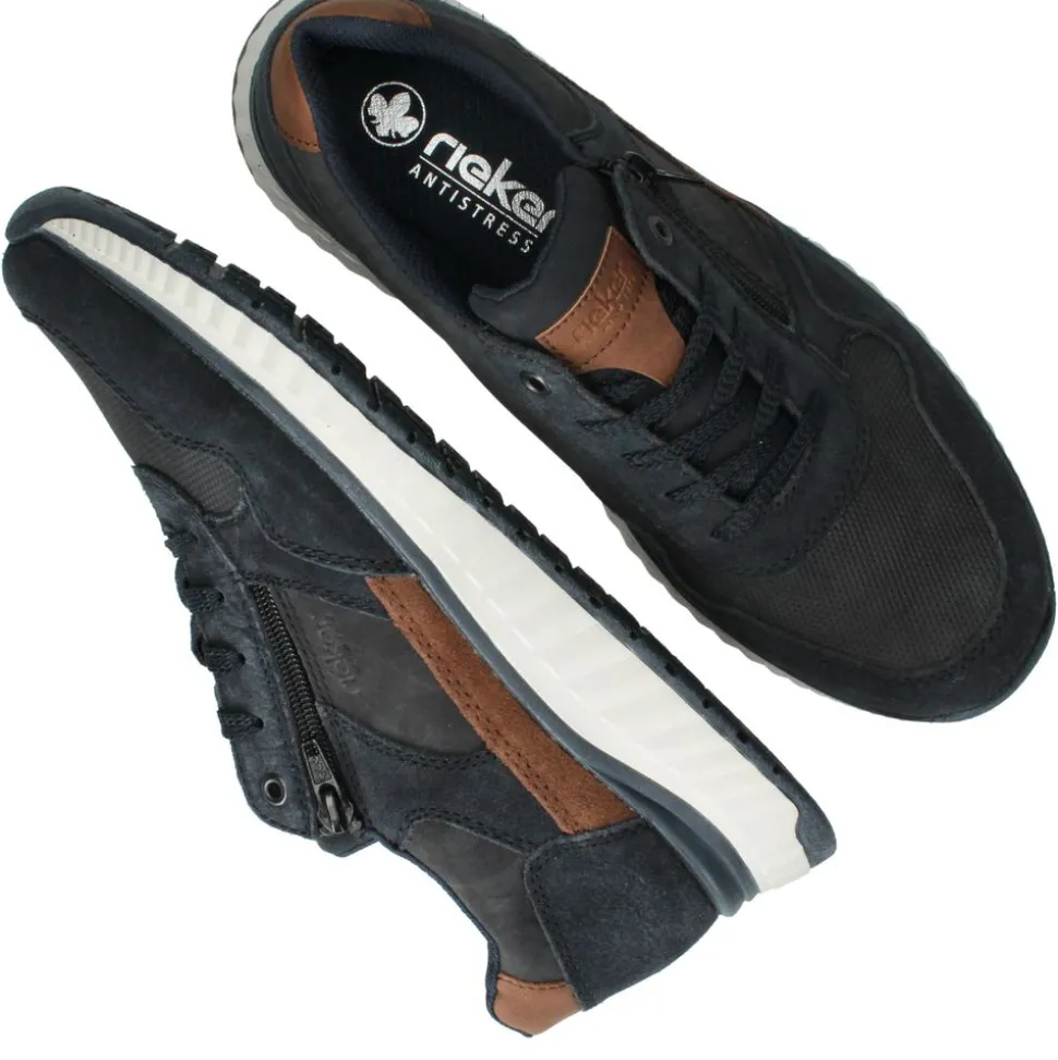 Rieker Sneakers Blauw Heren