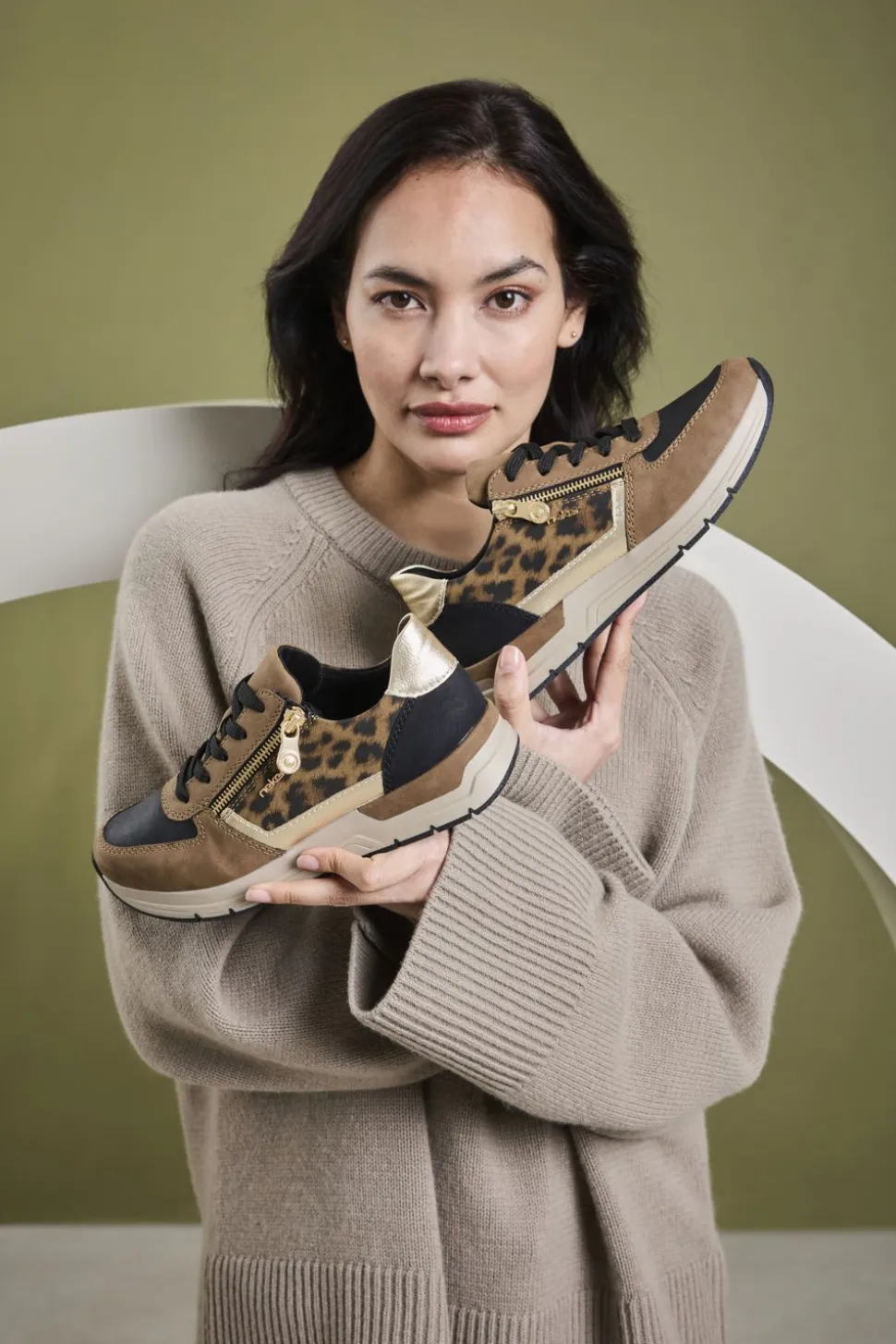 Rieker Sneakers Bruin Dames