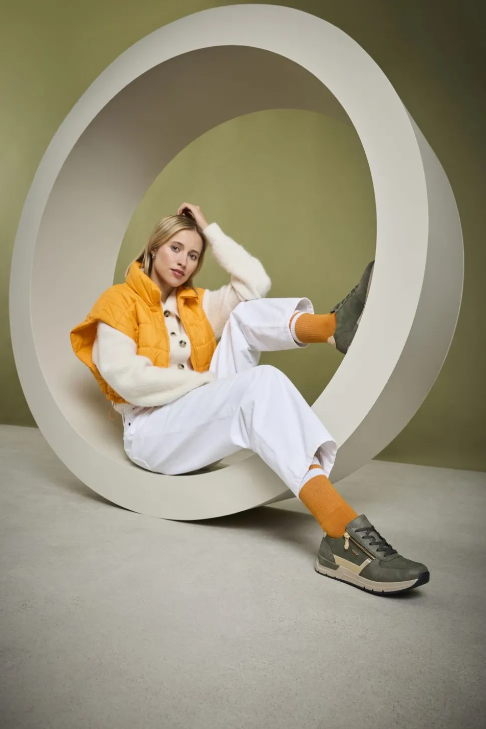 Rieker Sneakers Groen Dames