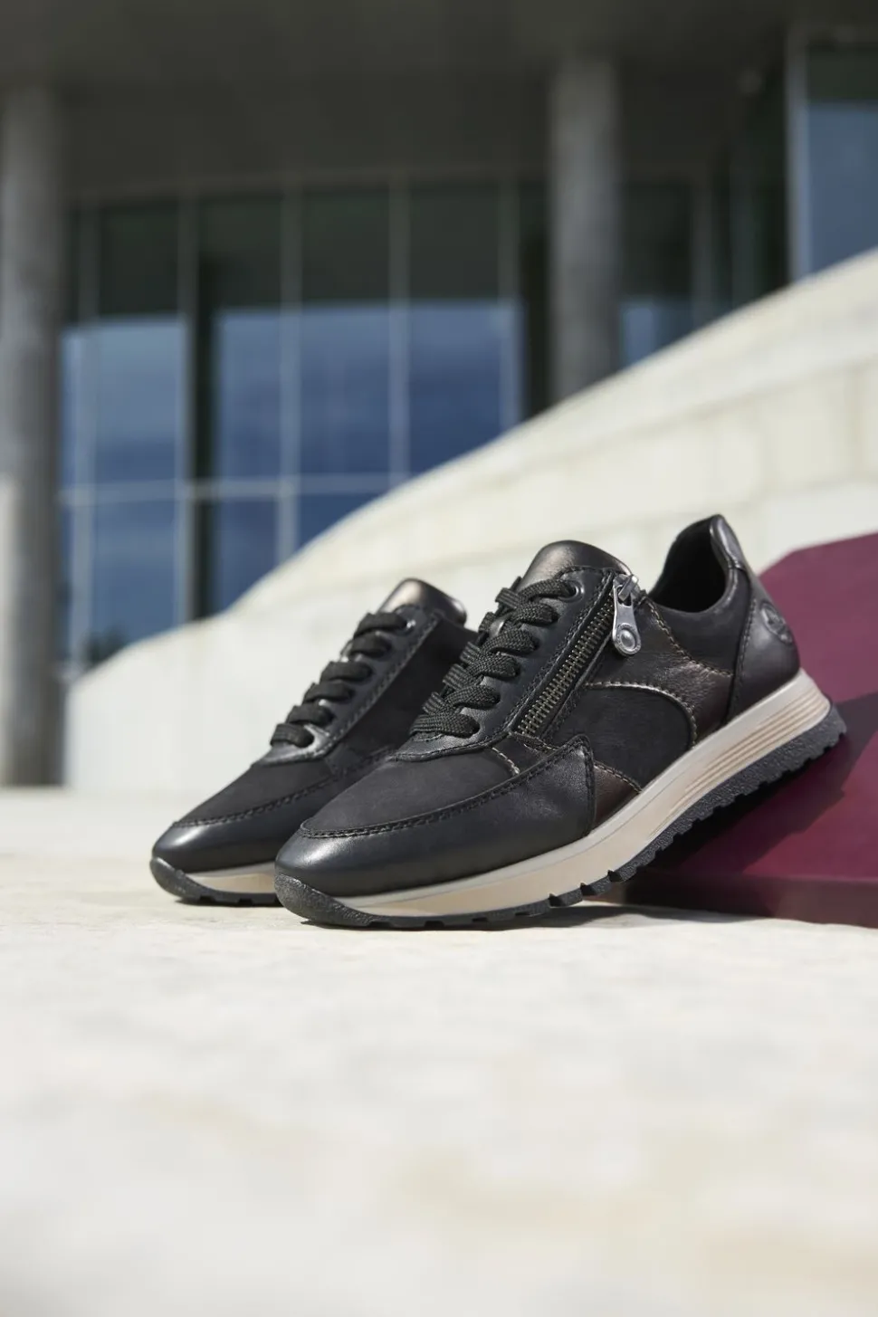 Rieker Sneakers Zwart Dames