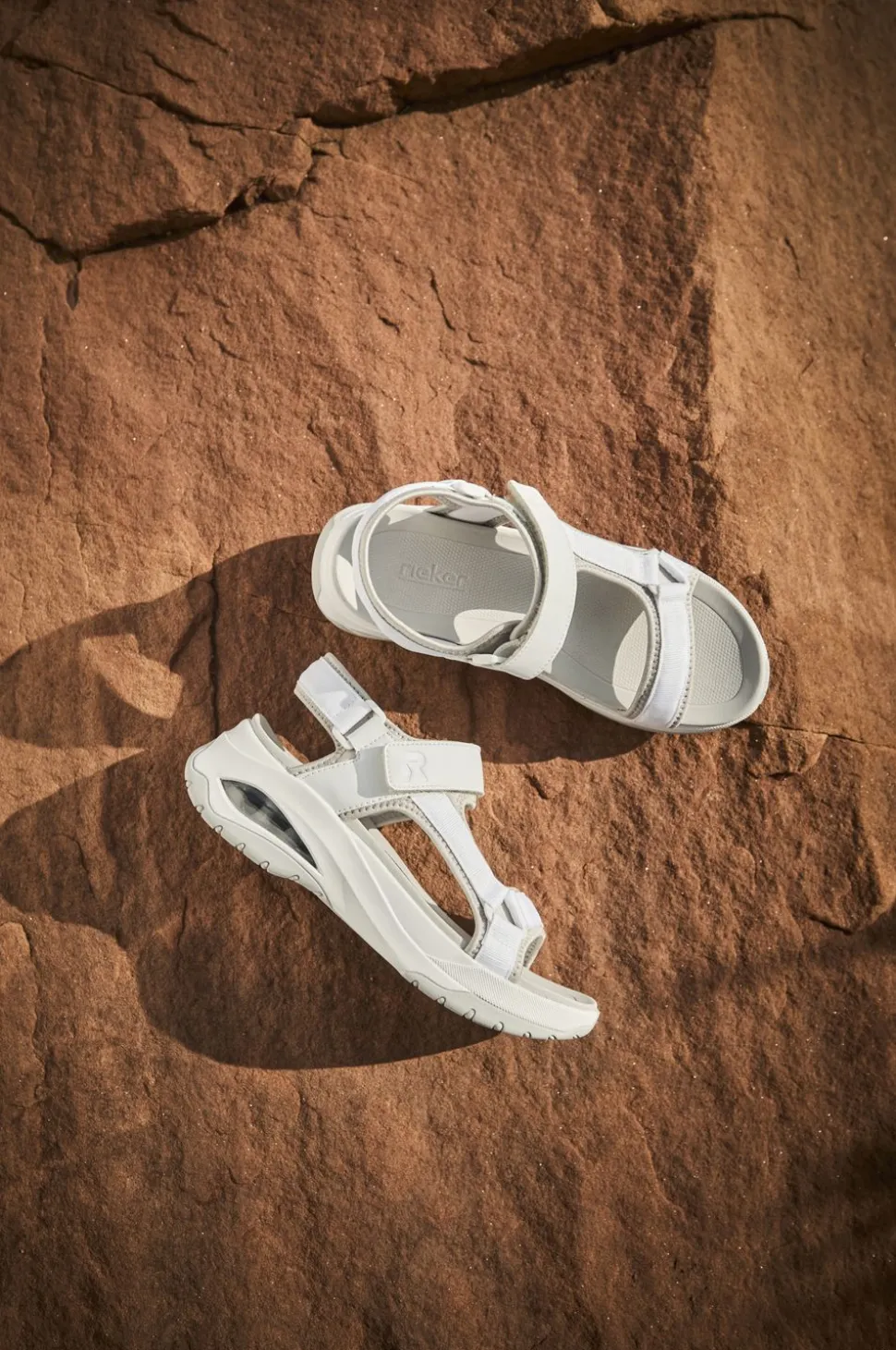 Rieker Sport Sandalen Wit Dames