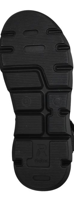 Rieker Sport Sandalen Zwart Heren