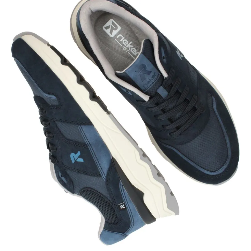 Rieker Sport Sneakers Blauw Heren