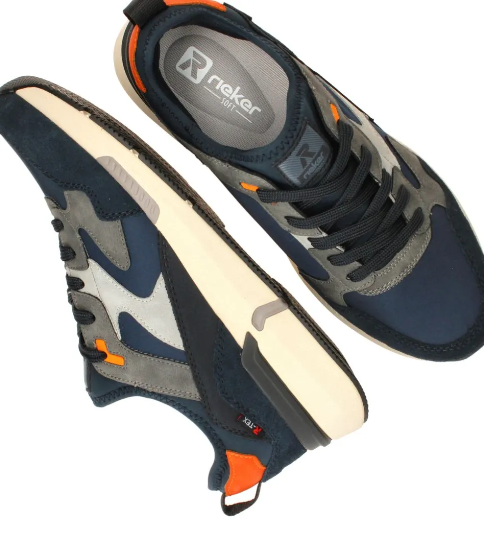 Rieker Sport Sneakers Blauw Heren