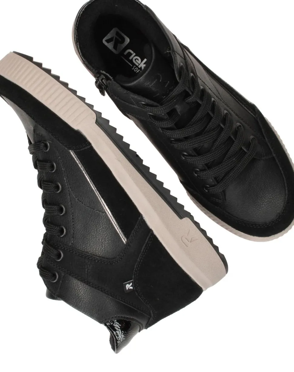 Rieker Sport Veterschoenen Zwart Dames