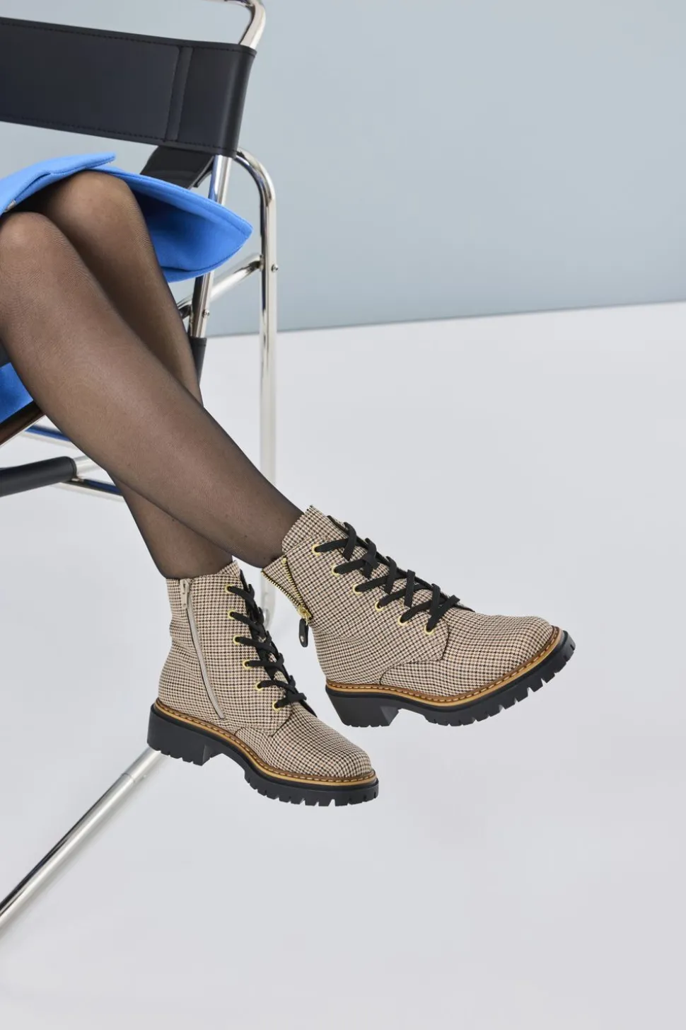 Rieker Veterboots Beige Dames