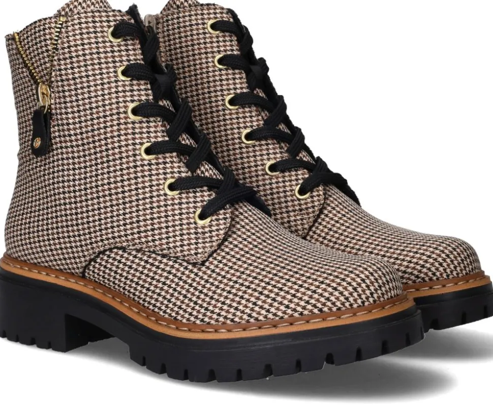 Rieker Veterboots Beige Dames