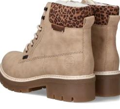 Rieker Veterboots Beige Dames
