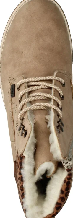 Rieker Veterboots Beige Dames