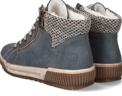Rieker Veterboots Blauw Dames