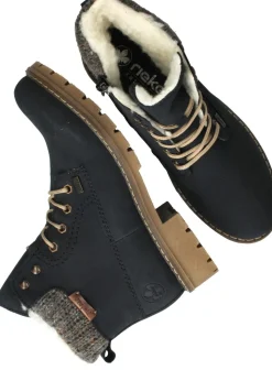 Rieker Veterboots Blauw Dames