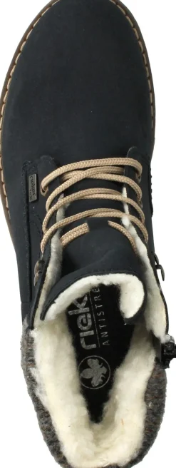 Rieker Veterboots Blauw Dames