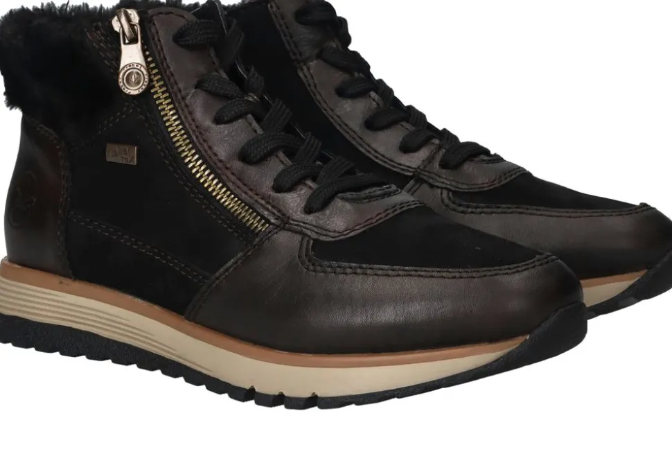 Rieker Veterboots Bruin Dames