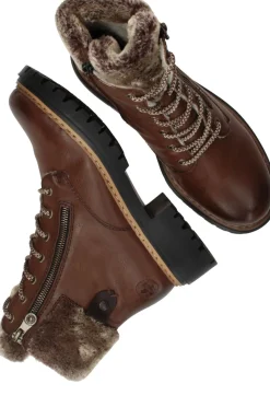 Rieker Veterboots Bruin Dames