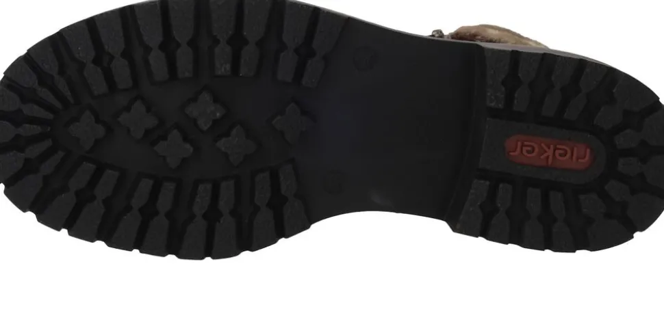 Rieker Veterboots Bruin Dames