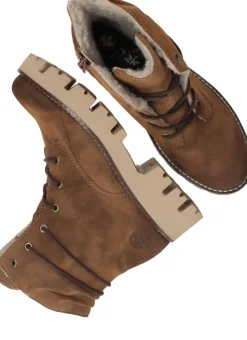Rieker Veterboots Cognac Dames