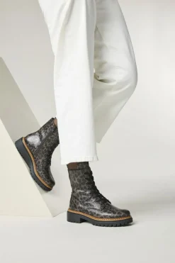 Rieker Veterboots Grijs Dames