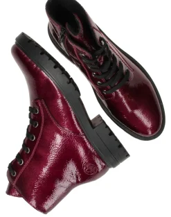 Rieker Veterboots Rood Dames