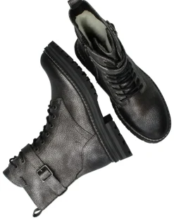 Rieker Veterboots Zilver Dames