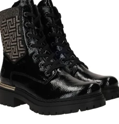 Rieker Veterboots Zwart Dames
