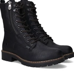 Rieker Veterboots Zwart Dames