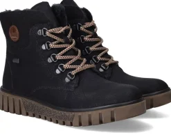 Rieker Veterboots Zwart Dames