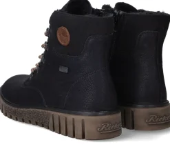 Rieker Veterboots Zwart Dames