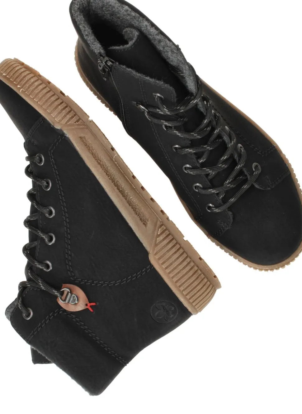 Rieker Veterschoenen Zwart Dames