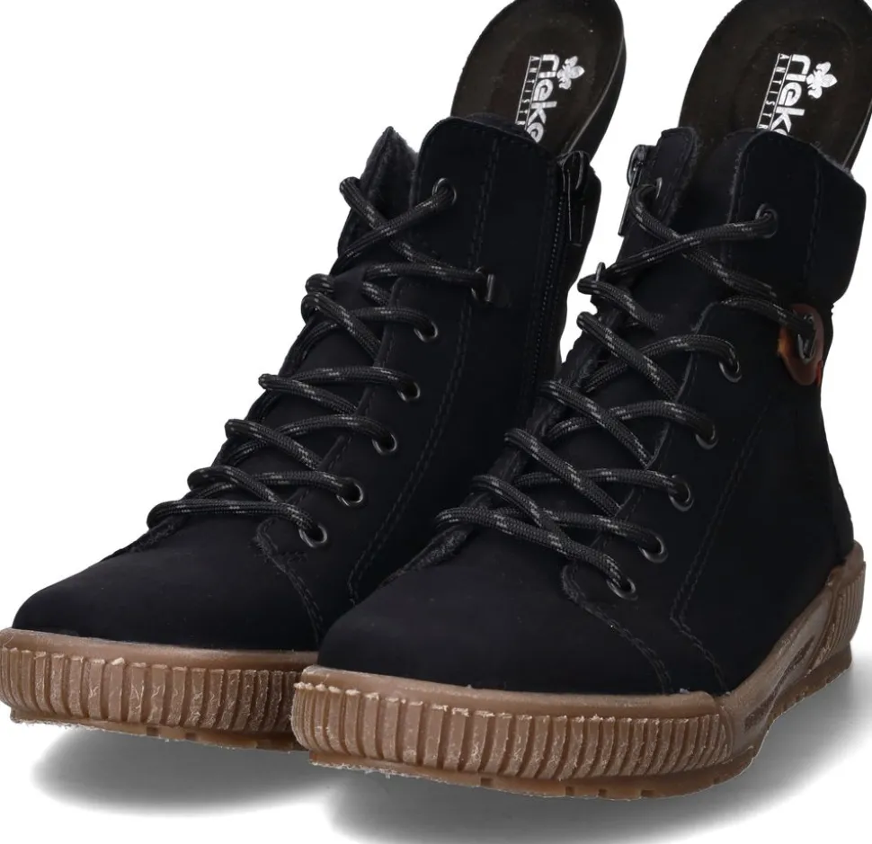 Rieker Veterschoenen Zwart Dames